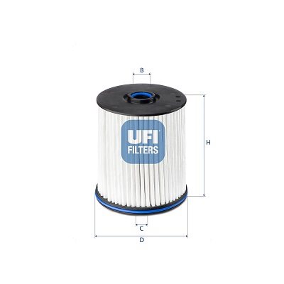Filtr paliwa UFI Filtry 26.E2X.02