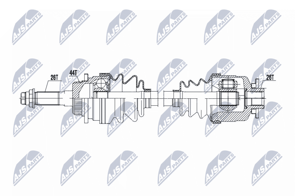 Wał napędowy NTY NPW-MZ-072