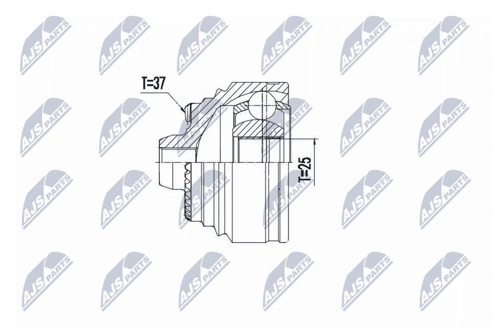 Zestaw przegubu, wał napędowy NTY NPZ-BM-027