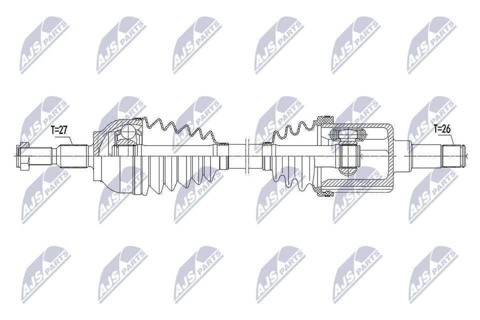 Wał napędowy NTY NPW-FR-101