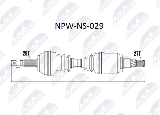 Wał napędowy NTY NPW-NS-029