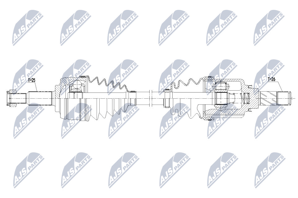Wał napędowy NTY NPW-RE-142