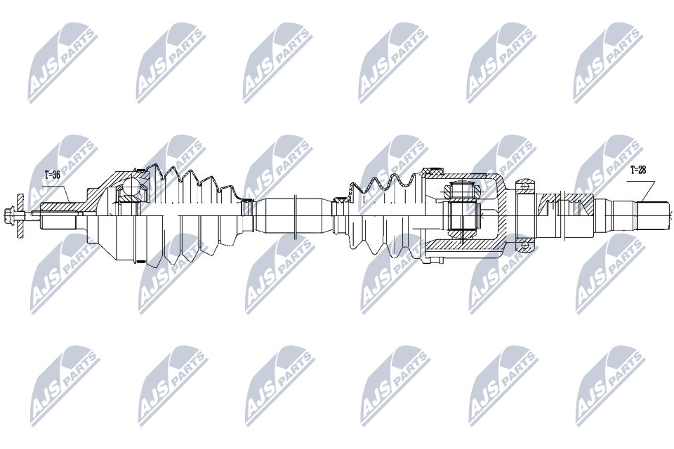 Wał napędowy NTY NPW-VV-113