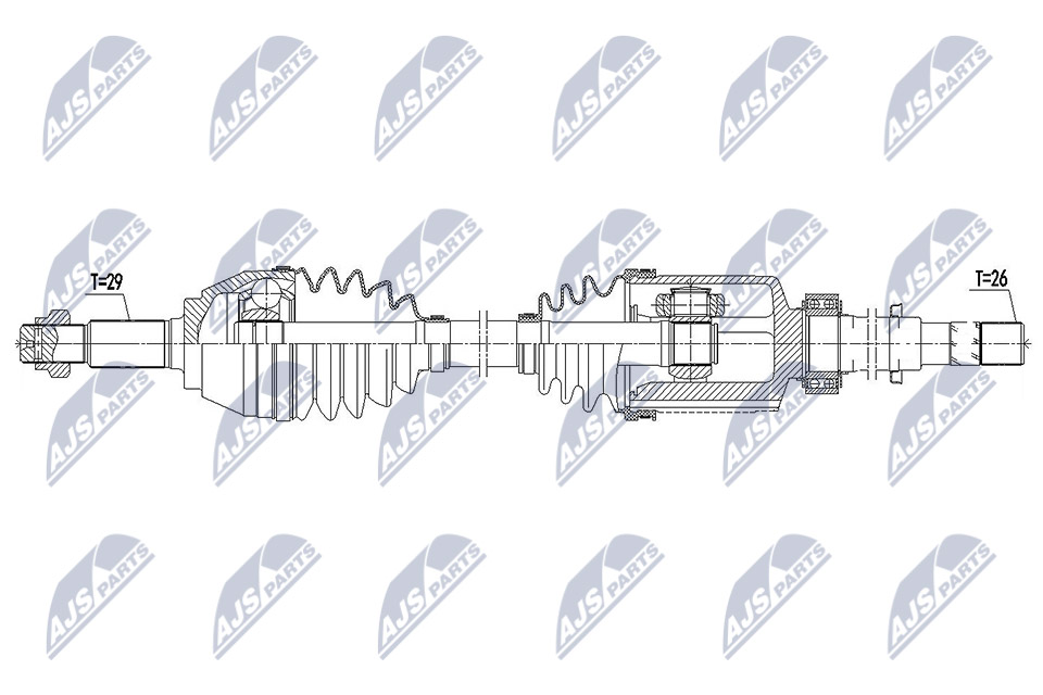 Wał napędowy NTY NPW-NS-092