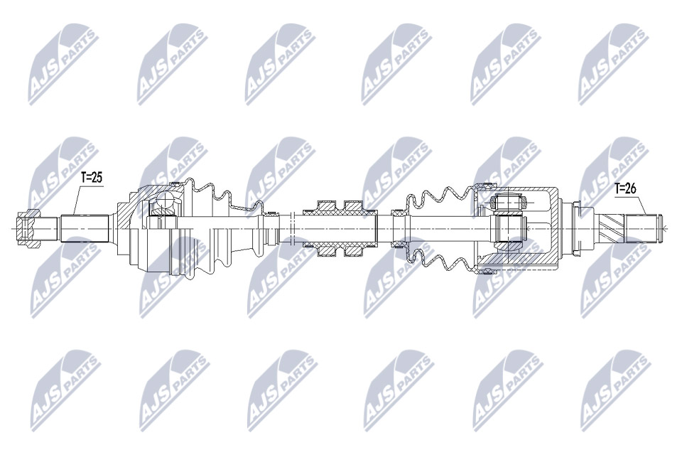 Wał napędowy NTY NPW-NS-100