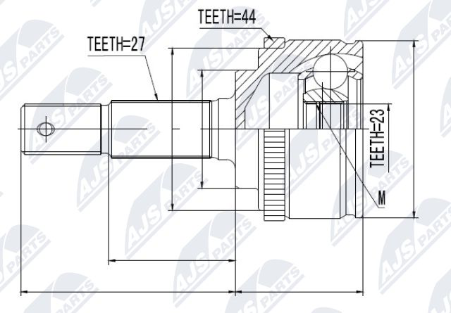 Zestaw przegubu, wał napędowy NTY NPZ-NS-059