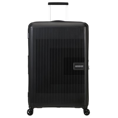 Walizka duża poszerzana American Tourister AeroStep - black