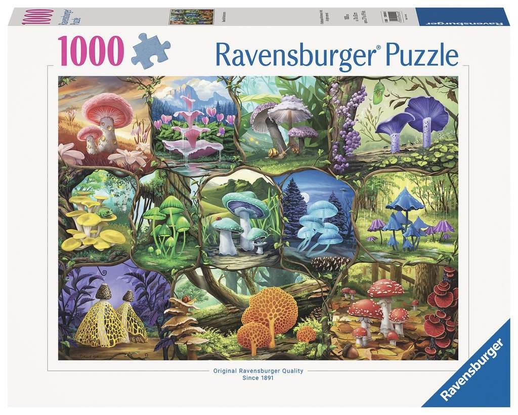 Ravensburger, Puzzle 1000: Piękne grzyby (12000424). Wiek: 14+