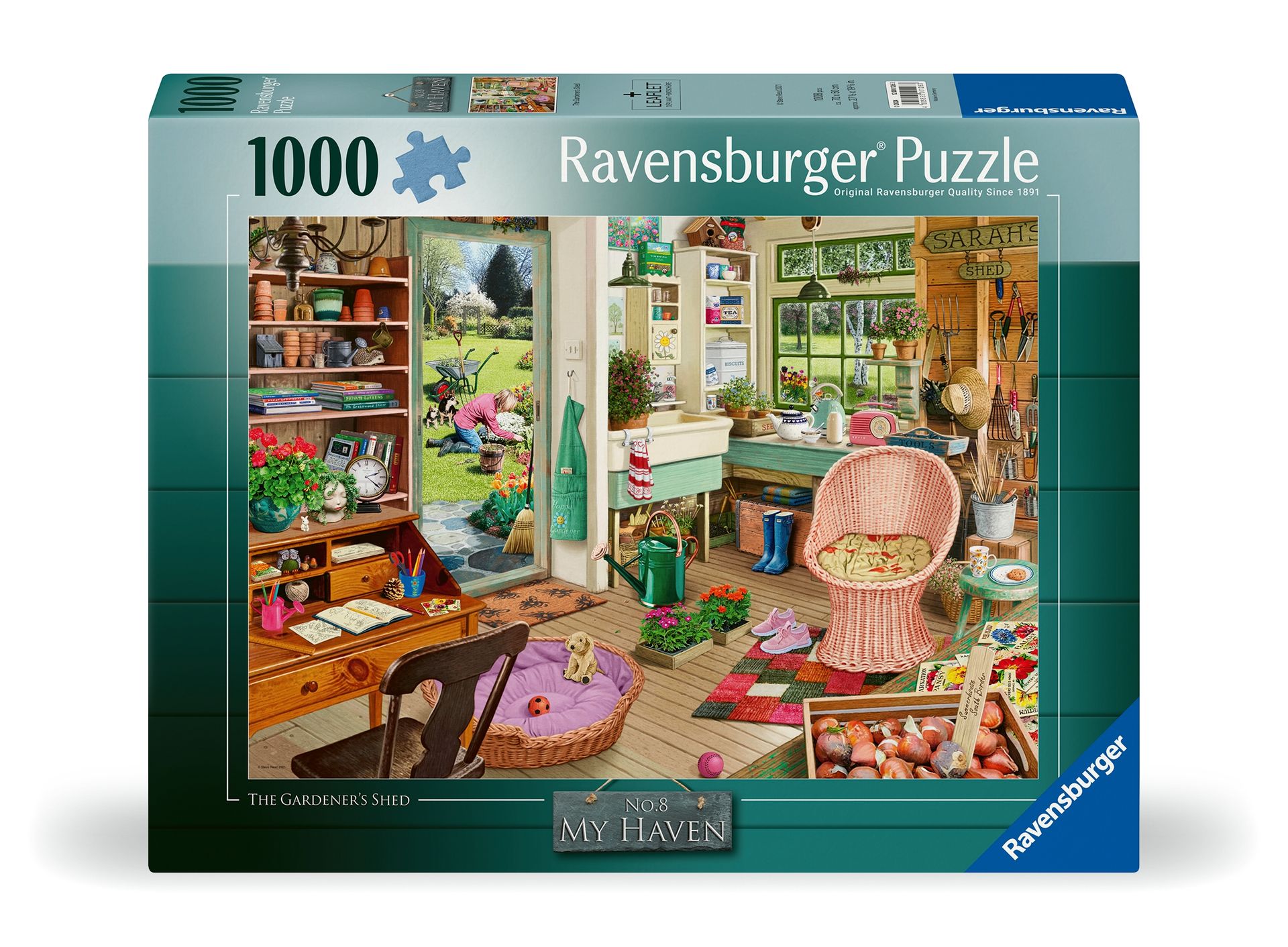 Ravensburger, Puzzle 1000: Szopa ogrodowa (12000126). Wiek: 14+