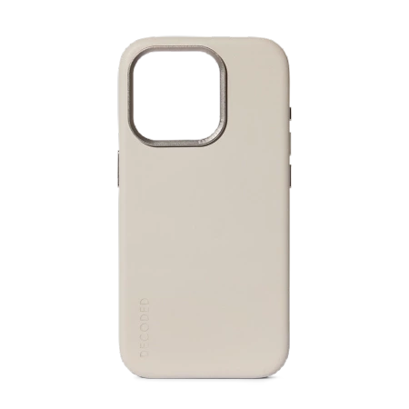 Etui Decoded Leather Case skórzane z MagSafe do iPhone 15 Pro Max - beżowe