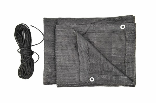 AWTOOLS OSŁONA BALKONOWA 1*5m 180g Z OCZKAMI UV SZARA 5903678607968