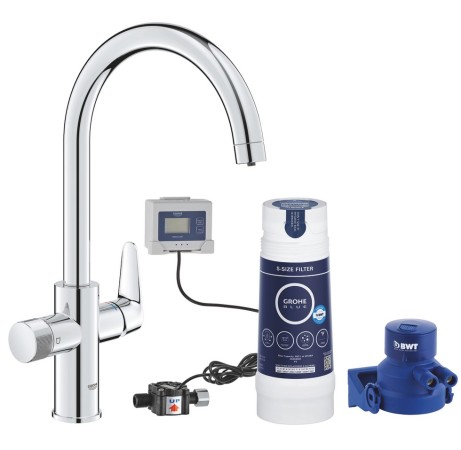 GROHE ZESTAW BLUE PURE BAU WYLEWKA STAŁA, FILTR S. 30555000