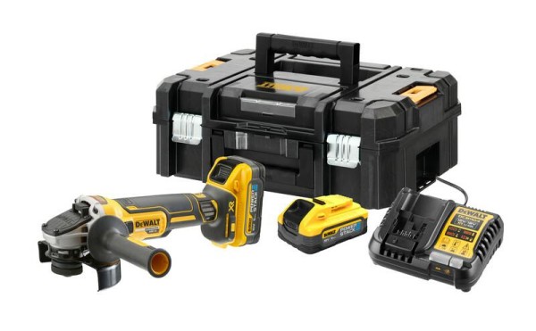 DEWALT SZLIFIERKA KĄT. 18V DCG409H2T 2x5,0Ah POWERSTACK FLEXVOLT ADVANTAGE