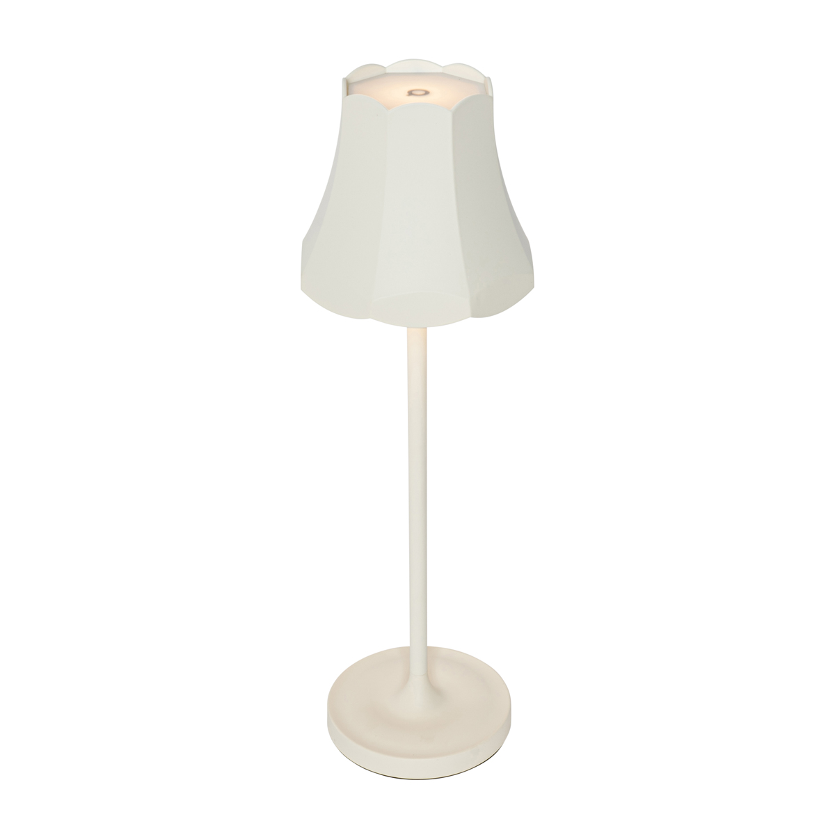 QAZQA Lampa stołowa retro do ładowania IP44 kremowa - Granny