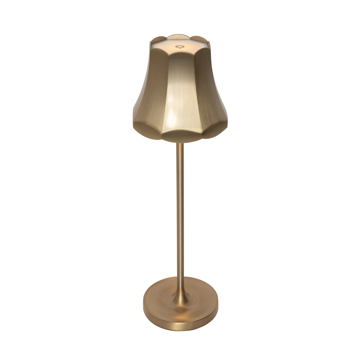 QAZQA Retro Lampa stołowa złota ładowana IP44 - Granny
