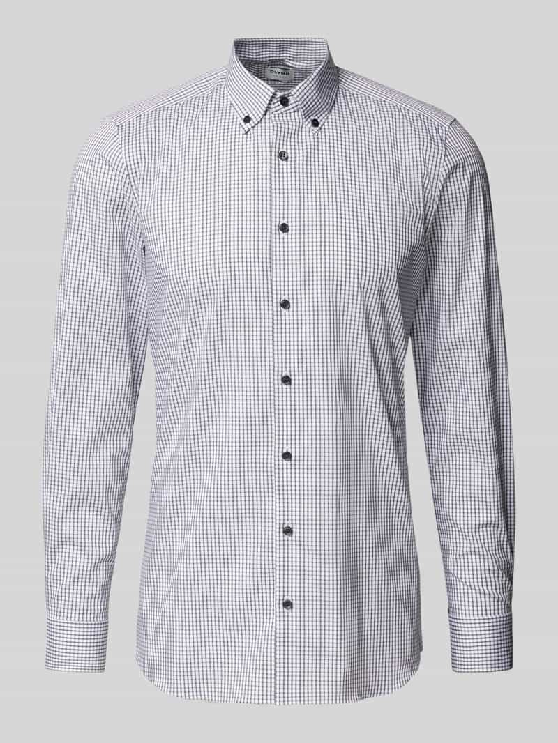 Koszula biznesowa o kroju body fit z kołnierzykiem typu button down