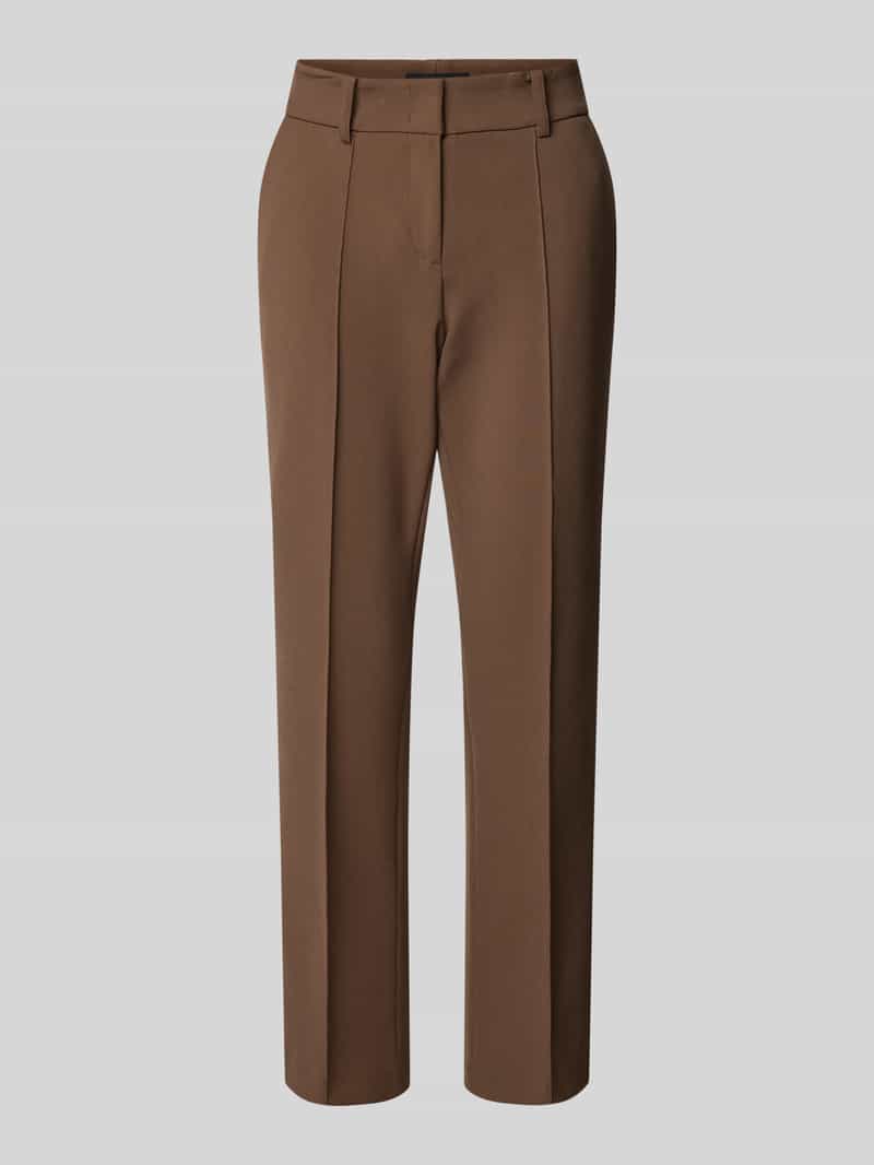 Spodnie materiałowe o kroju slim fit z przeszytym kantem model ‘FARAH’