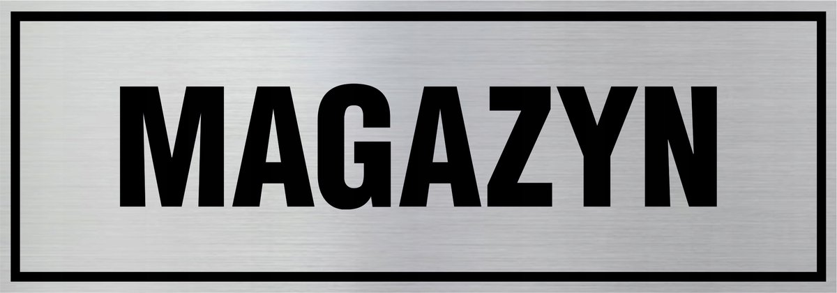 Tabliczka informacyjna, tabliczka na drzwi, MAGAZYN, GRAWER 7x20cm