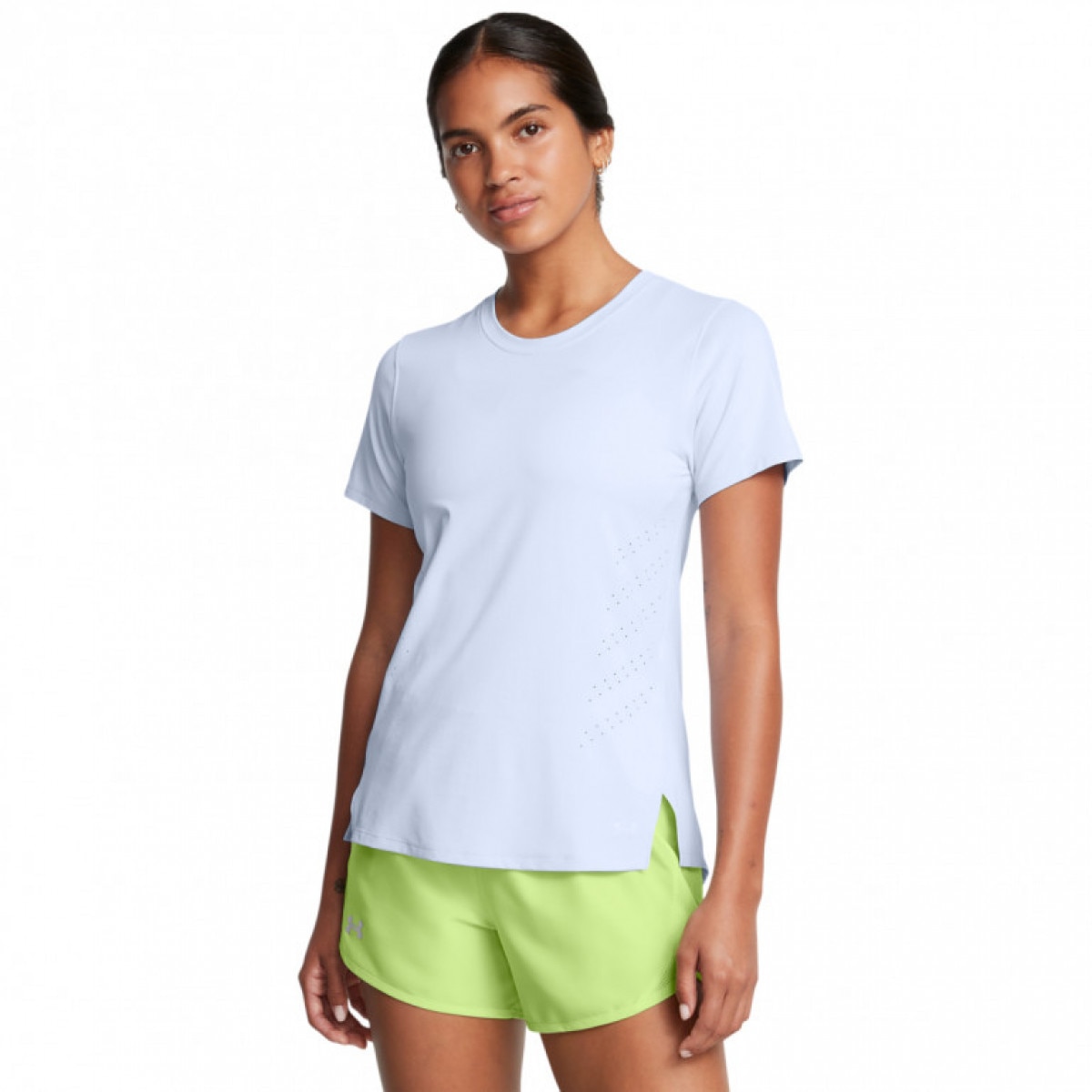 Damska koszulka do biegania Under Armour UA Launch Elite Shortsleeve - niebieska - UNDER ARMOUR