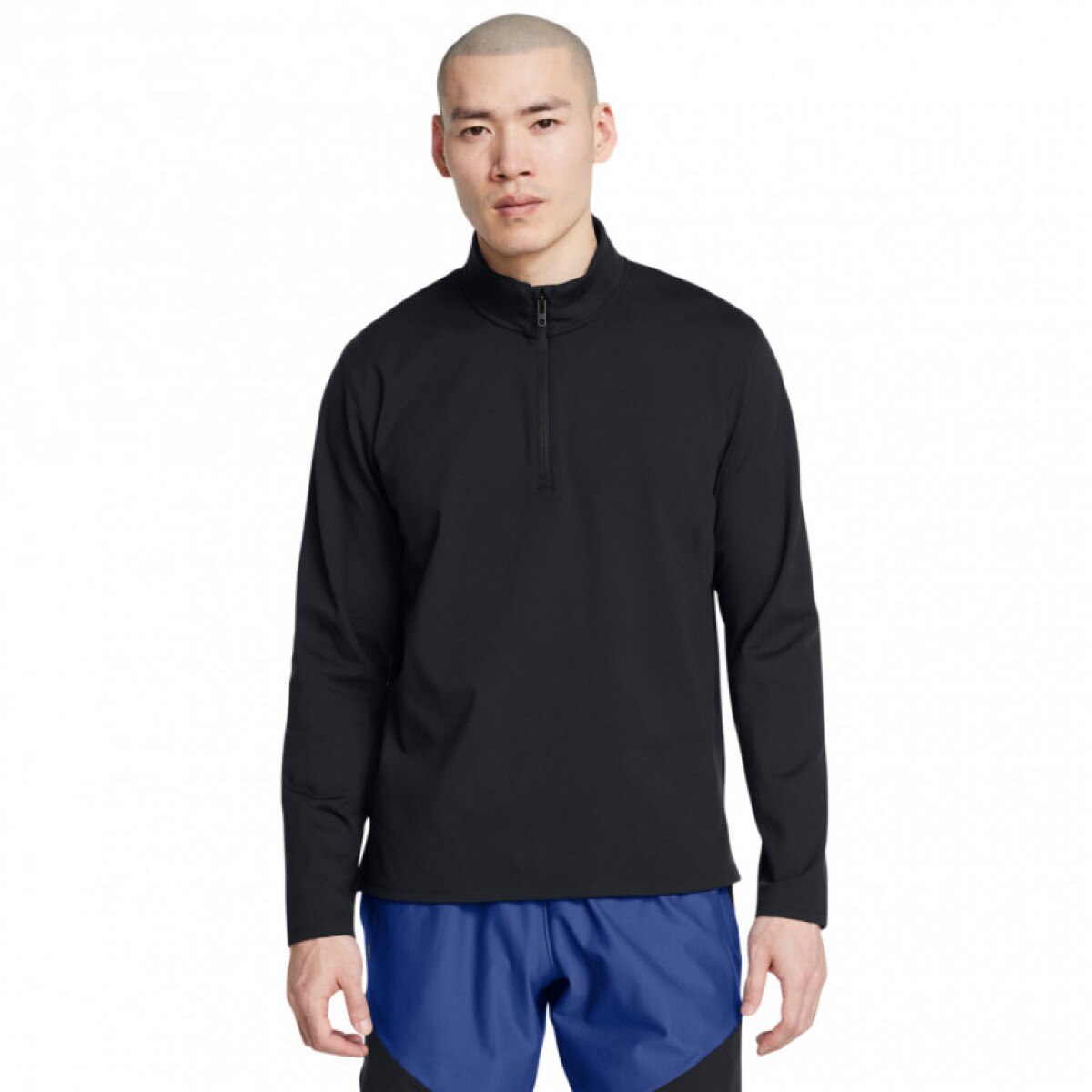 Męski longsleeve treningowy Under Armour UA Meridian 1/4 Zip - czarny - UNDER ARMOUR