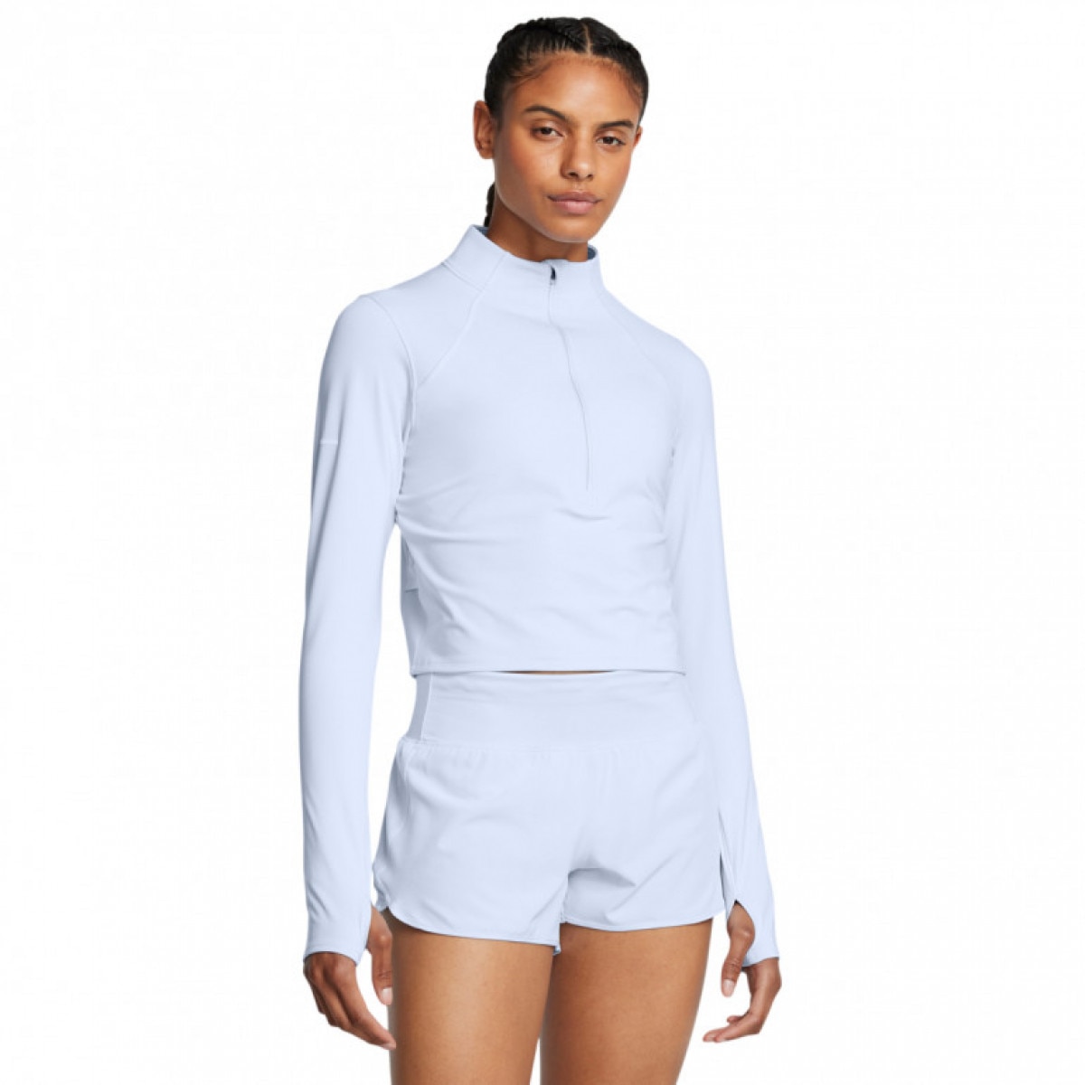 Damski longsleeve do biegania Under Armour UA Launch Elite Half Zip - niebieski - UNDER ARMOUR