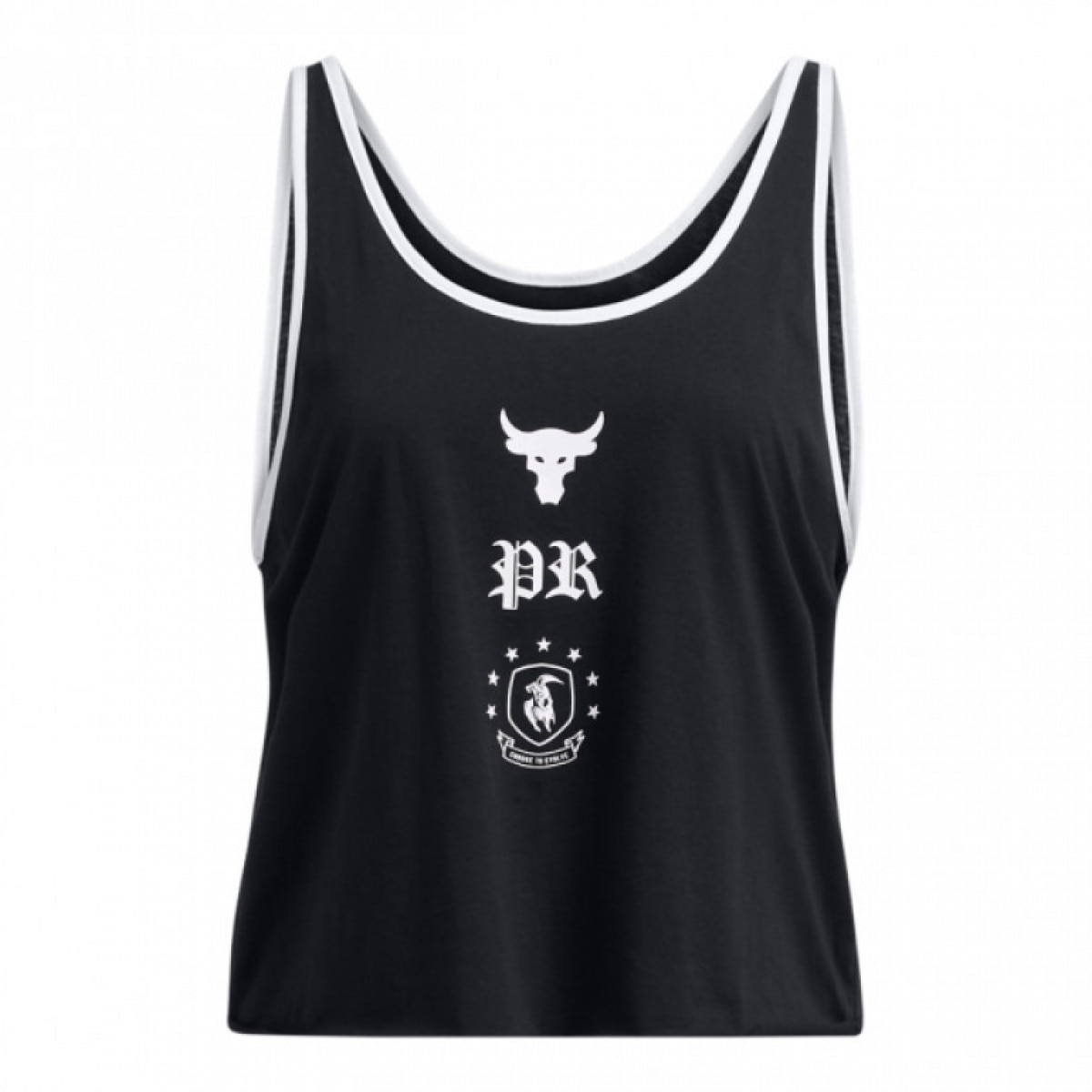 Damski top treningowy Under Armour Project Rock W Tank Boh - czarny - UNDER ARMOUR