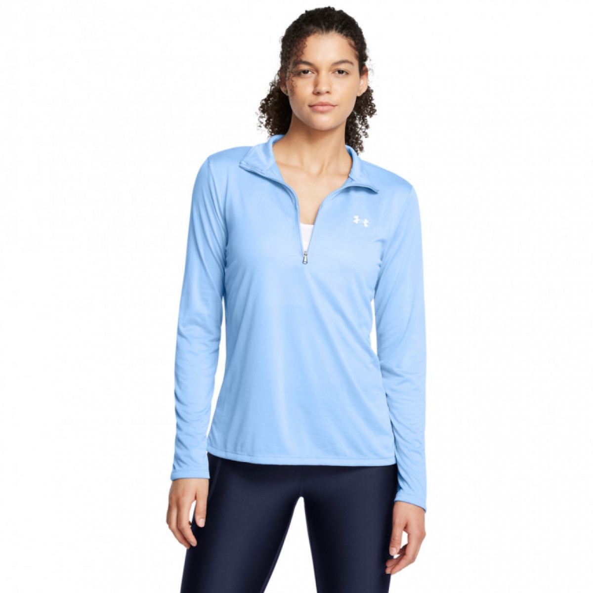 Damski longsleeve treningowy rozpinany Under Armour Motion Jacket Emea - niebieski - brak foto - UNDER ARMOUR