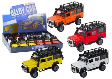 Auto terenowe 1:32 światła dźwięk napęd metal MIX - Leantoys
