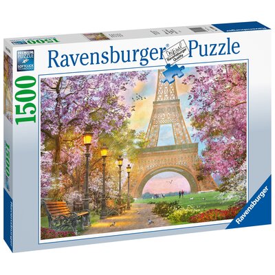 Ravensburger Puzzle 1500 elementów Miłosny Paryż 4005556160006