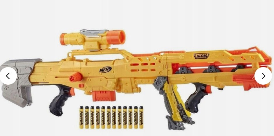 NERF N-STRIKE ICON SERIES LONGSHOT 3W1 E8886 PISTOLET KARABIN