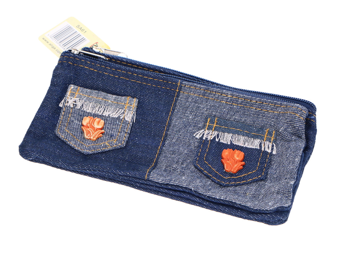 Piórnik szkolny saszetka z 2 zamkami