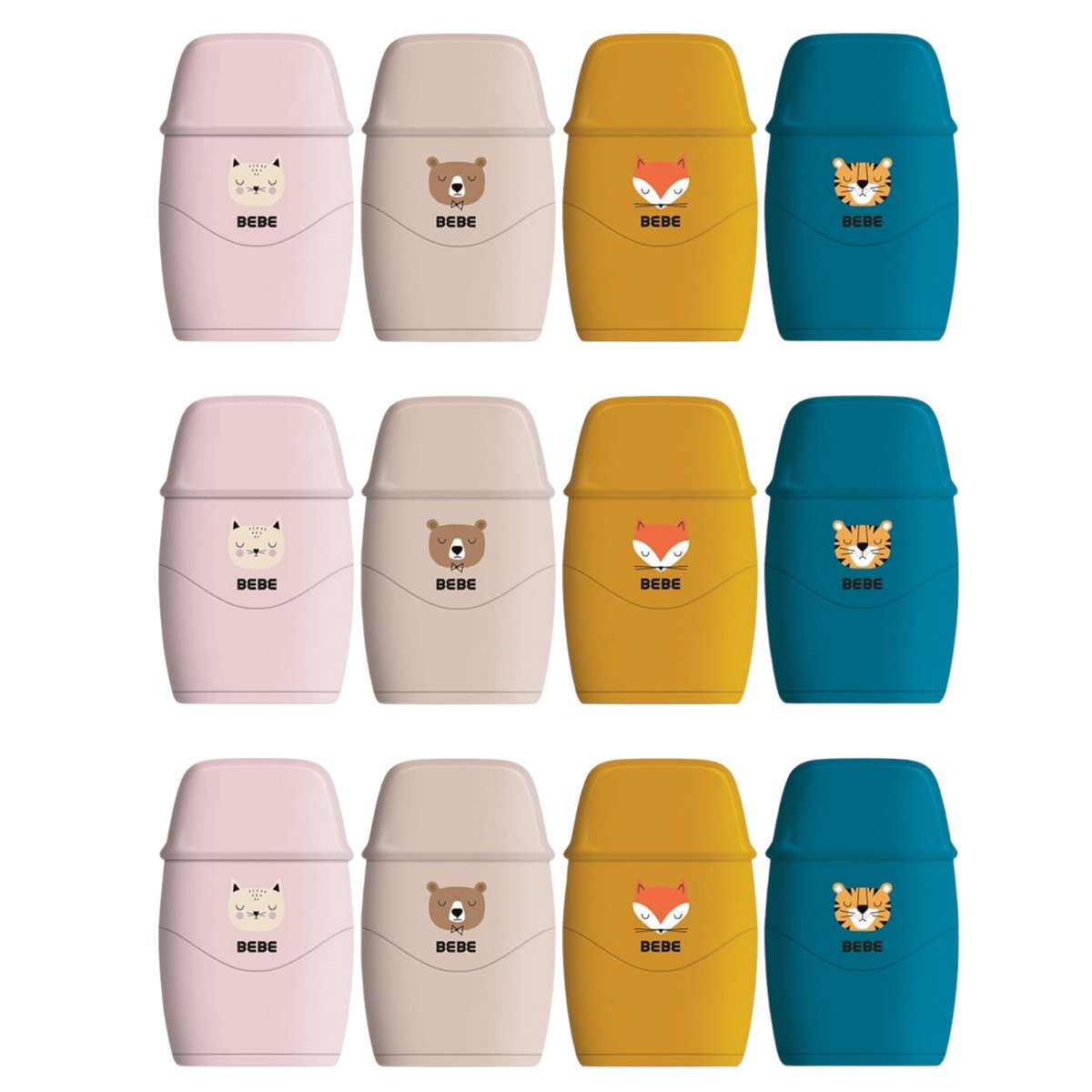 Gumko Temperówka 2W1 Bb Friends 12 Sztuk W Opakowaniu Mix Wzorów