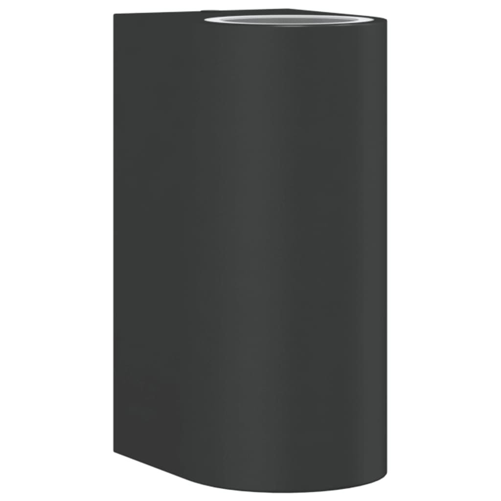 vidaXL Kinkiet zewnętrzny, czarny, odlewane aluminium