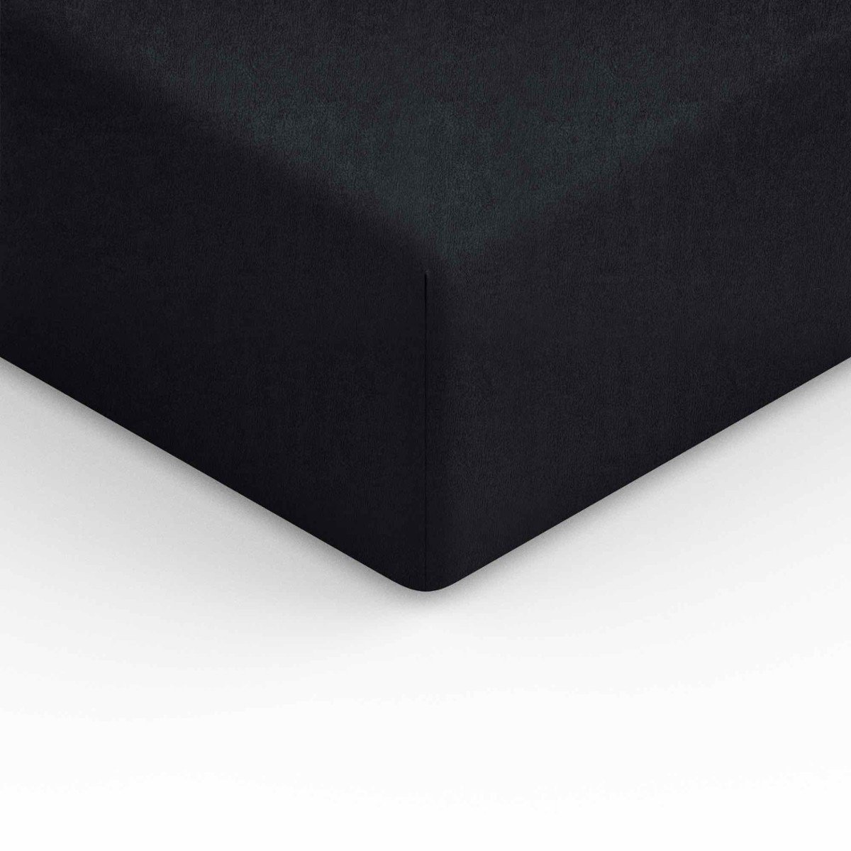 Spod Igły i Nitki Prześcieradło Frotte z gumką 140x200 cm czarne