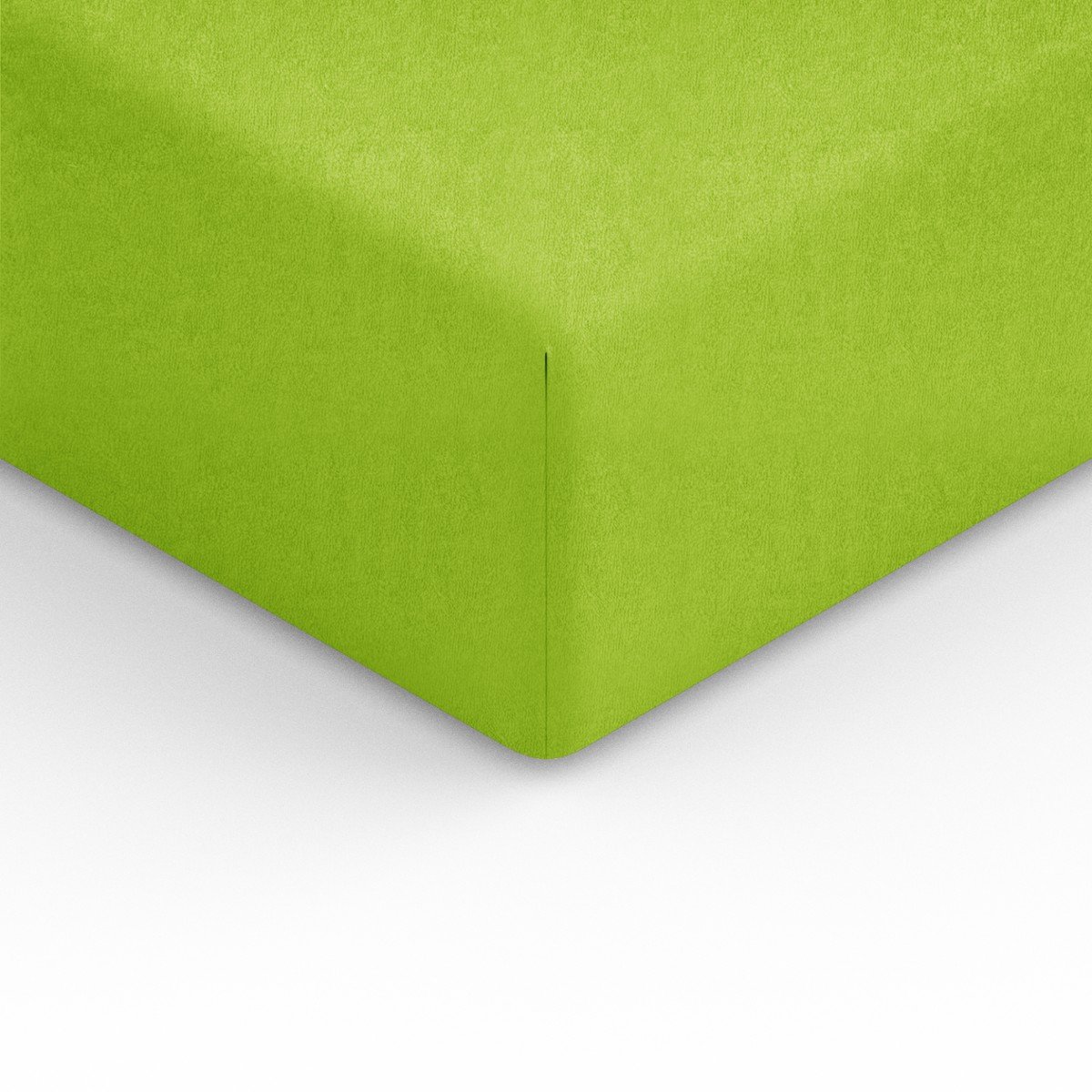 Spod Igły i Nitki Prześcieradło Frotte z gumką 220x200 cm limonkowe