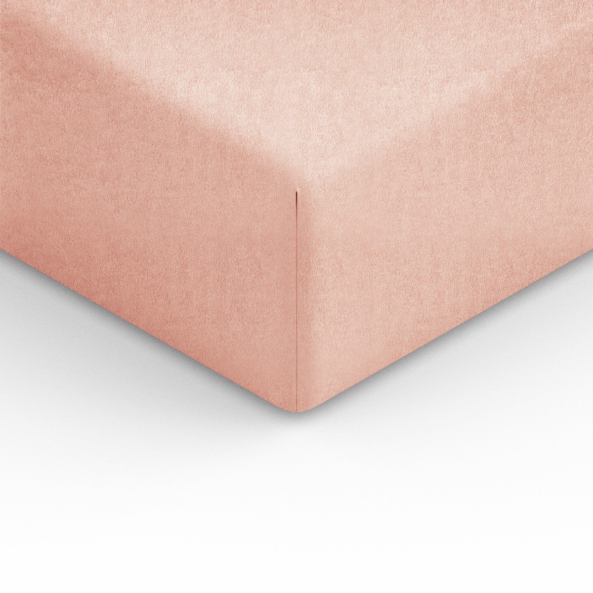 Spod Igły i Nitki Prześcieradło Frotte z gumką 120x200 cm łososiowe