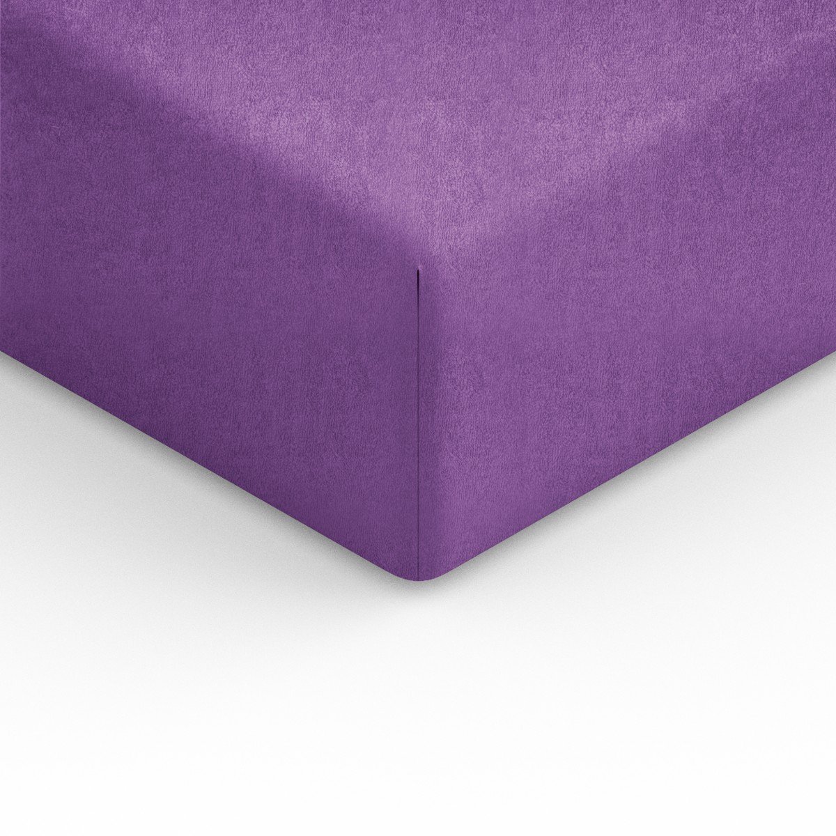Spod Igły i Nitki Prześcieradło Frotte z gumką 140x200 cm fioletowe