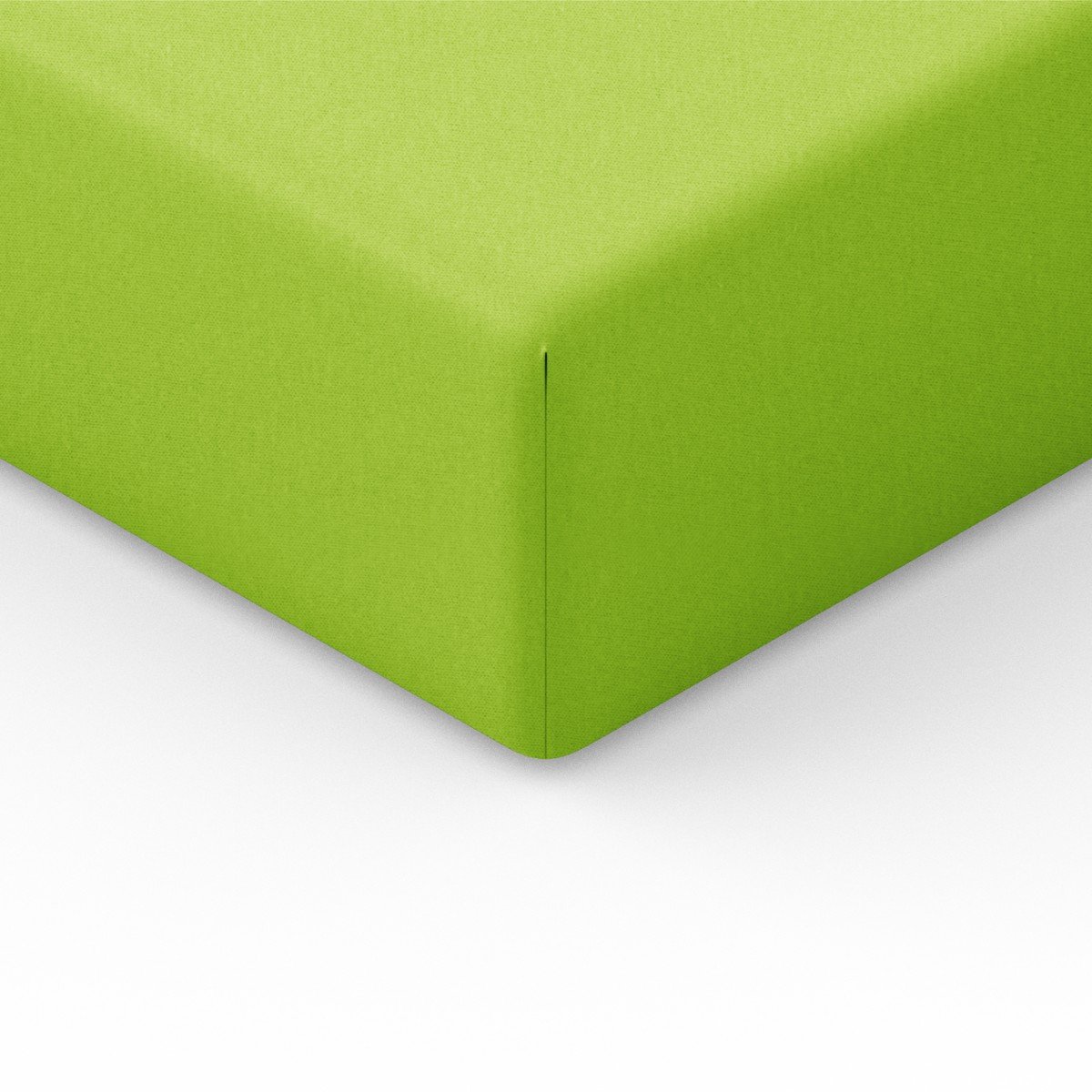 Spod Igły i Nitki Prześcieradło Jersey z gumką 220x200 cm limonkowe
