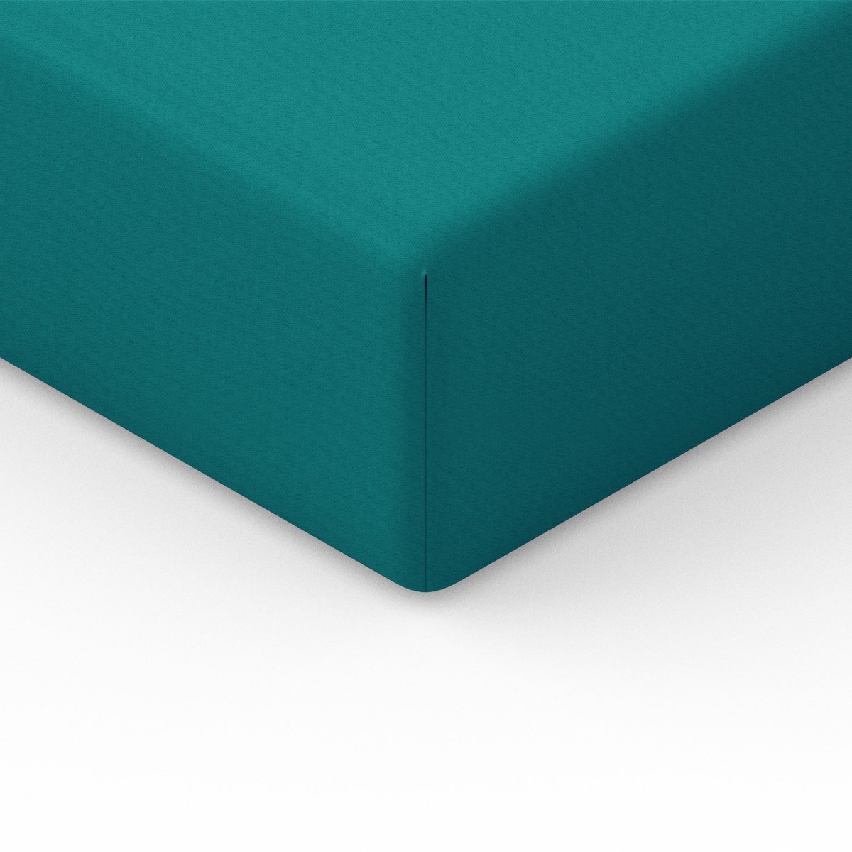 Spod Igły i Nitki Prześcieradło Jersey z gumką 160x200 cm zielone turkusowe