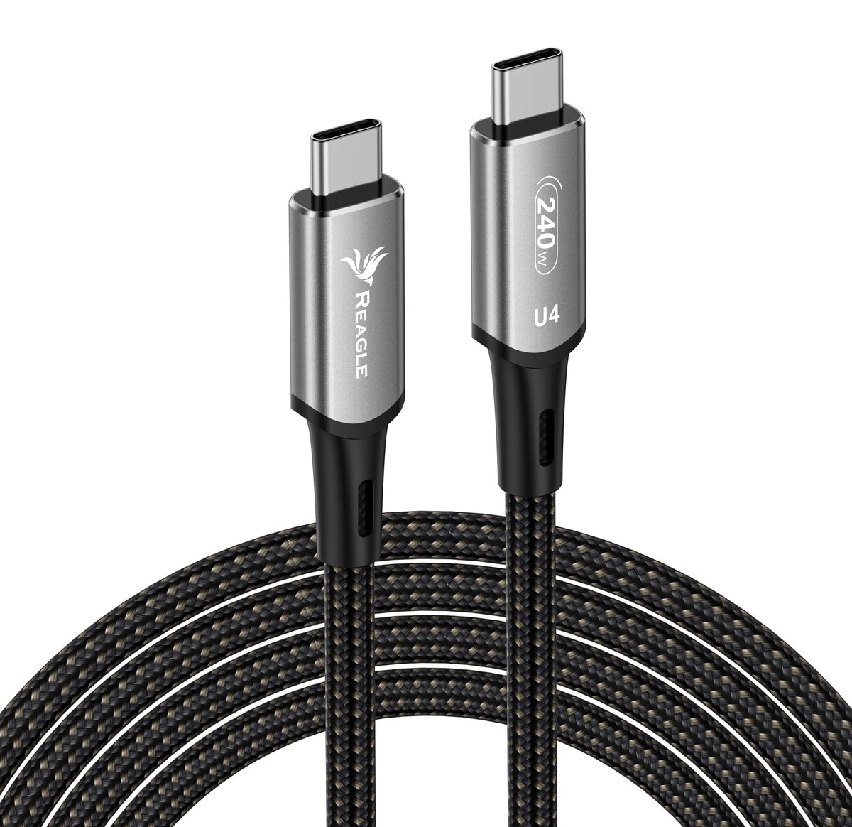 Reagle Kabel USB-C 4.0 PD 240W 8K 40 Gbps Thunderbolt 3 Macbook Pro Air 1m