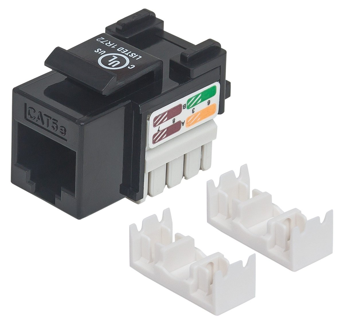 Intellinet Moduł Keystone RJ45 UTP Cat.5e Czarny Punch-Down