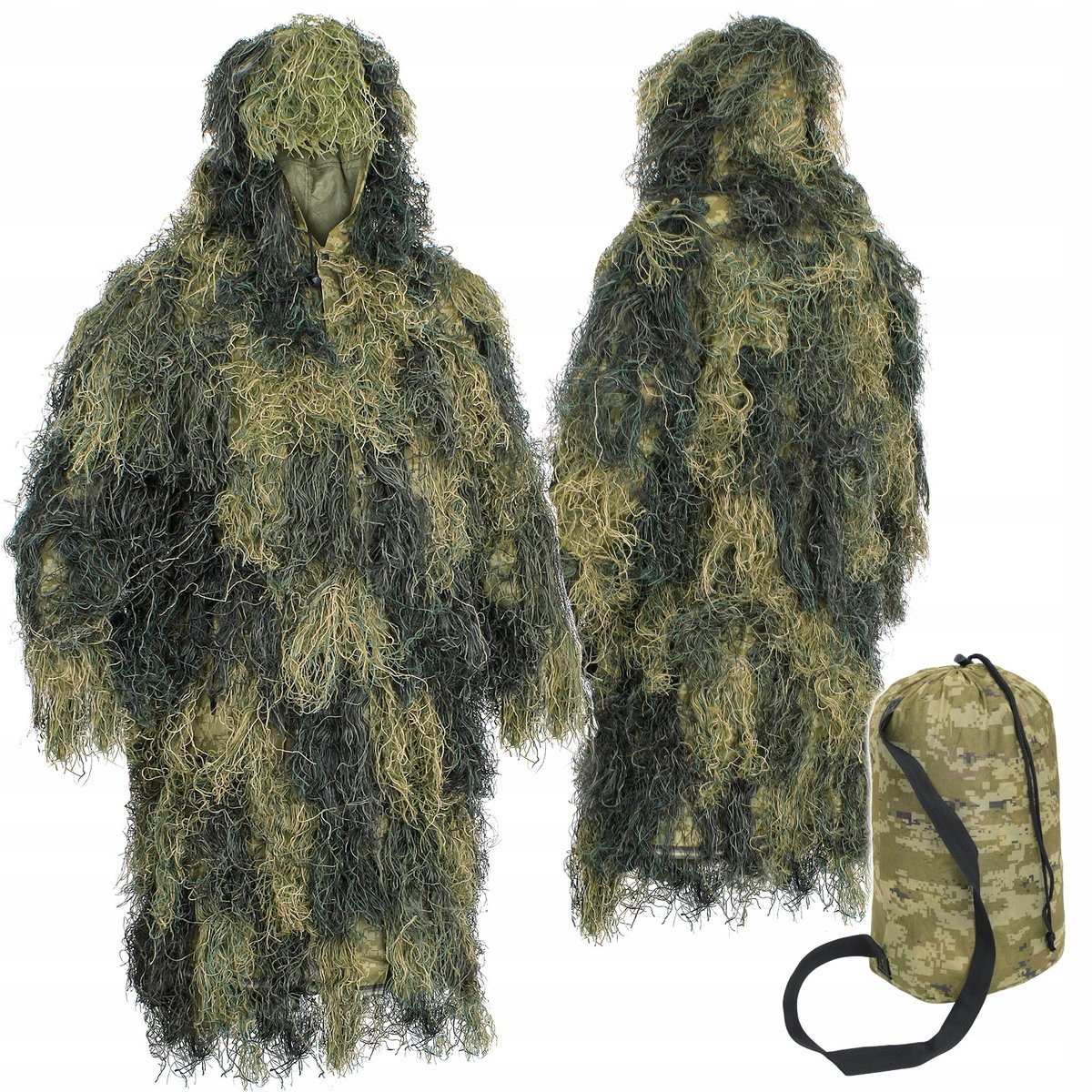 Mil-Tec, Strój maskujący, Kamuflaż, GHILLIE PARKA BASIC ANTI FIRE WOODLAND, M/L
