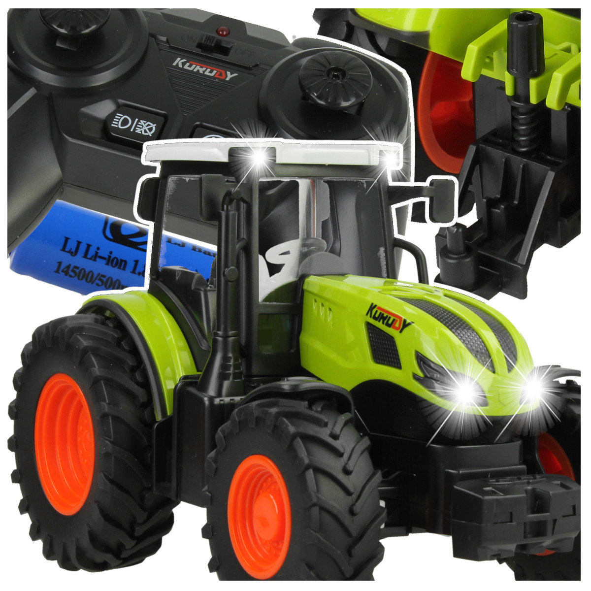 Zdalnie Sterowany Traktor R/C Ciągnik Rolniczy na Pilota dla Dzieci Z1010