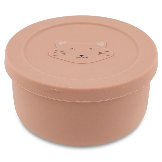 Kot Silikonowy Pojemnik z Pokrywką na Przekąski