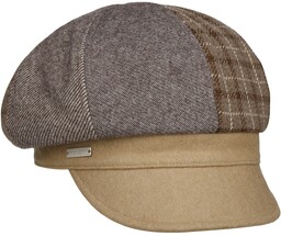 Czapka Kaszkiet Javia Patchwork by Seeberger, beżowy, M (56-57 cm)