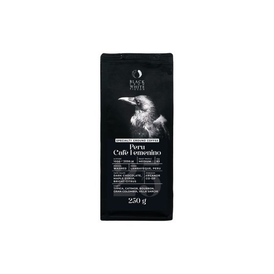 Kawa mielona specialty Black Crow White Pigeon Peru Cafe Femenino, 250 g