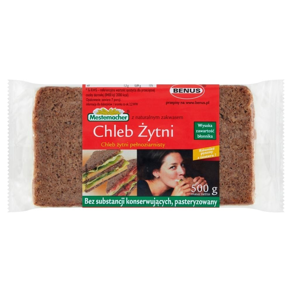 BENUS CHLEB ŻYTNI 500G