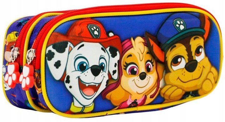 Piórnik Psi Patrol 3D saszetka dwukomorowy