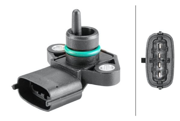 Czujnik, ciśnienie w kolektorze dolotowym Hella 6PP 358 152-201