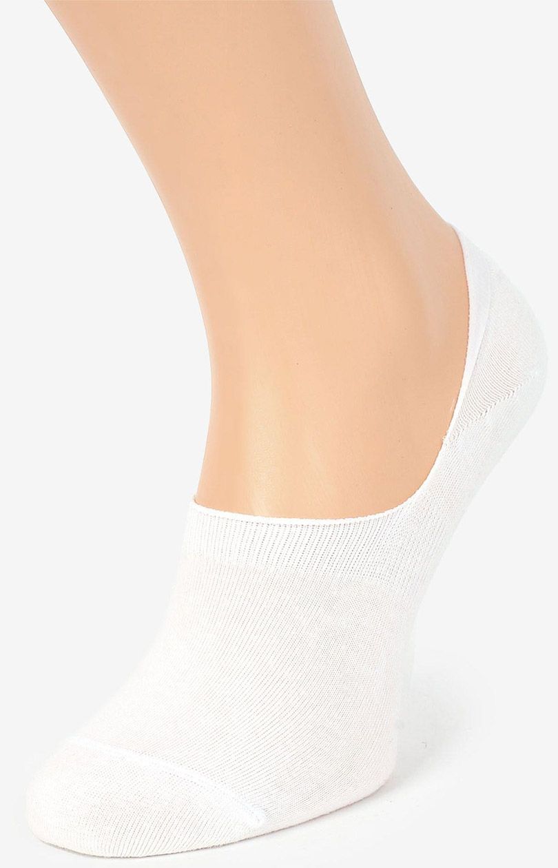 Marilyn 2-pack białe stopki męskie z silikonem Men Silicon, Kolor biały, Rozmiar 39-42, Marilyn - Primodo.com